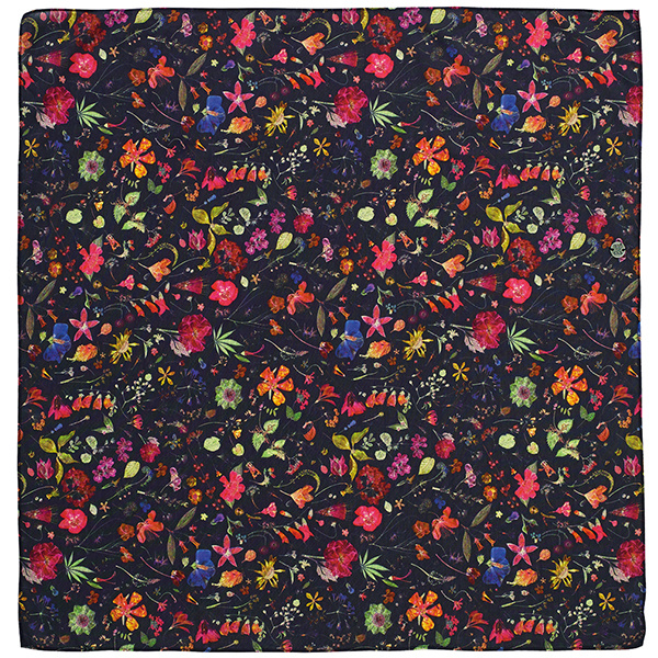 > 버프® > 어반 버프 컬랙션 > Spring - Summer > Square Scarf > ST Floral - MIDNIGHT (1812.717) 