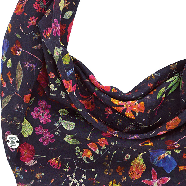 > 버프® > 어반 버프 컬랙션 > Spring - Summer > Square Scarf > ST Floral - MIDNIGHT (1812.717) 