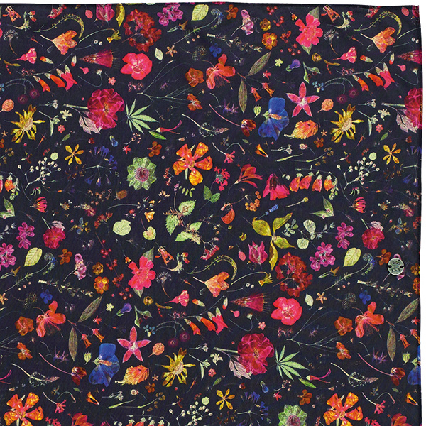 > 버프® > 어반 버프 컬랙션 > Spring - Summer > Square Scarf > ST Floral - MIDNIGHT (1812.717) 