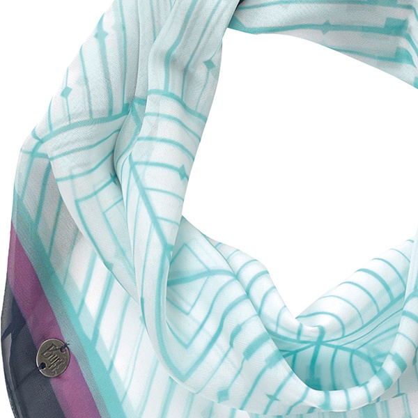 > 버프® > 어반 버프 컬랙션 > Spring - Summer > Square Scarf > ST Optical - AQUA HAZE (1780.775) 