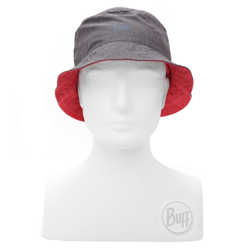 > 버프® > CAP 컬랙션 > TREK > Travel Bucket Hat > B/C.HatTvBu COLLAGE RED-BLACK S/M (117204.425.20) 