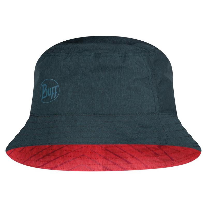 > 버프® > CAP 컬랙션 > TREK > Travel Bucket Hat > B/C.HatTvBu COLLAGE RED-BLACK S/M (117204.425.20) 