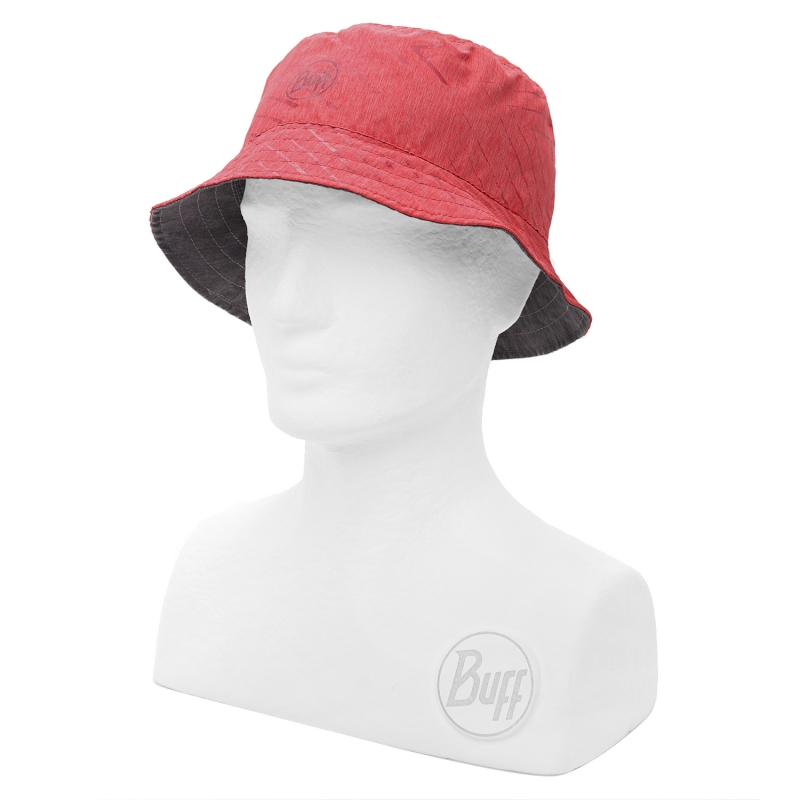 > 버프® > CAP 컬랙션 > TREK > Travel Bucket Hat > B/C.HatTvBu COLLAGE RED-BLACK S/M (117204.425.20) 