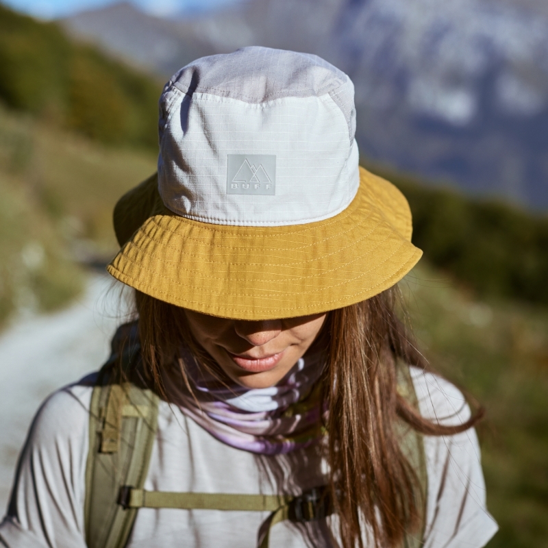 > 버프® > CAP 컬랙션 > TREK > Sun Bucket Hat > B/C.HatSuBu HAK OCHER L/XL (125445.105.30) 