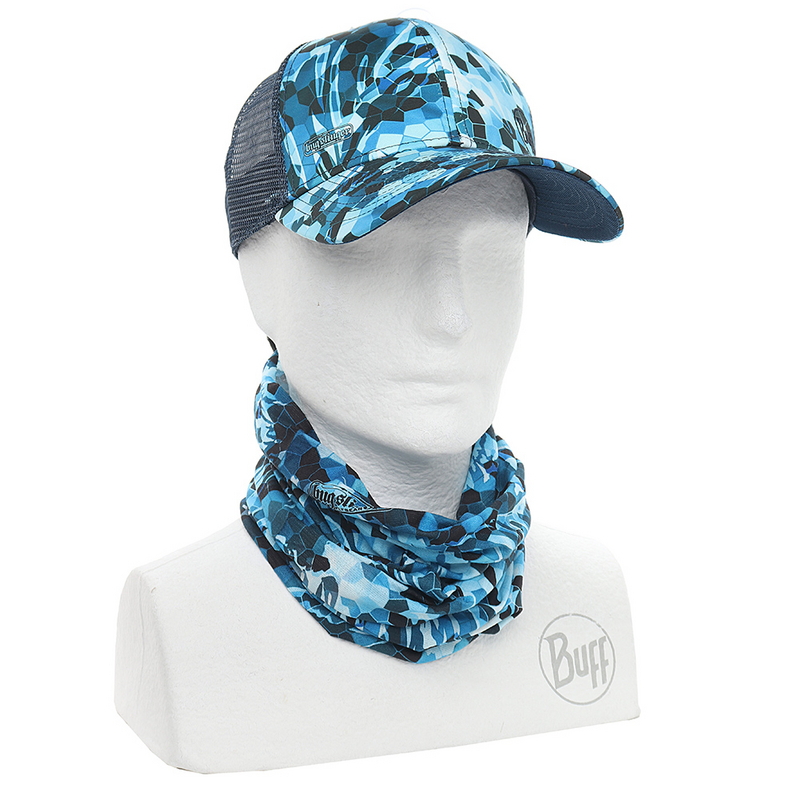 > 버프® > 사계절 성인용 > UV 차단 > UV 차단 쿨넷 컬렉션 > UV 차단 쿨넷 Angler > B/Uc.Bs MOSAIC CAMO MARINE BLUE (119445.707.10) 