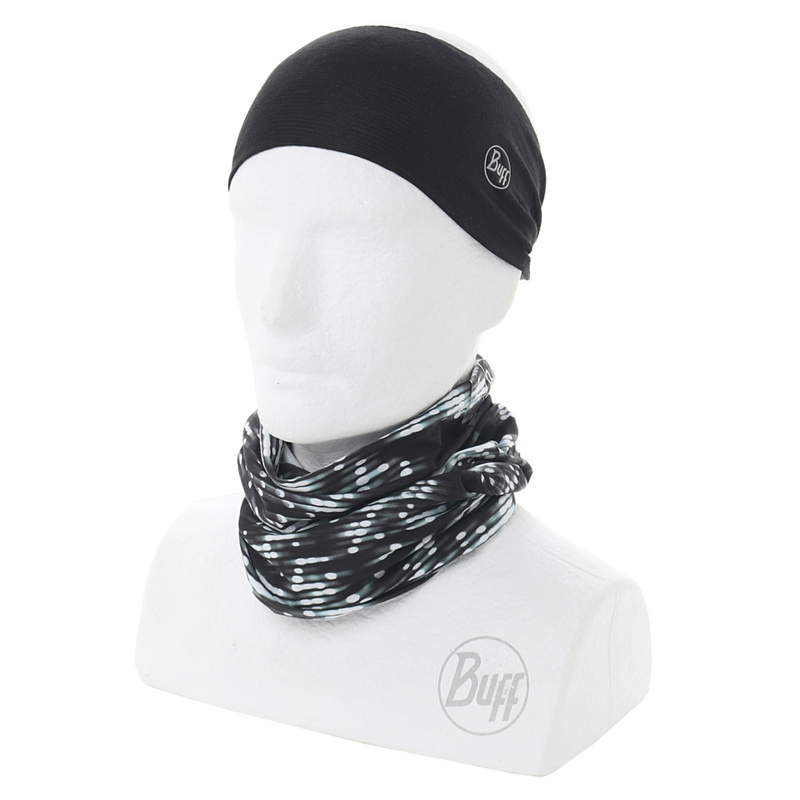 > 버프new > Headwear > HeadBand > 헤드밴드 UV차단+쿨넷 테이퍼드 > B/Hct SOLID BLACK (122724.999.10) 