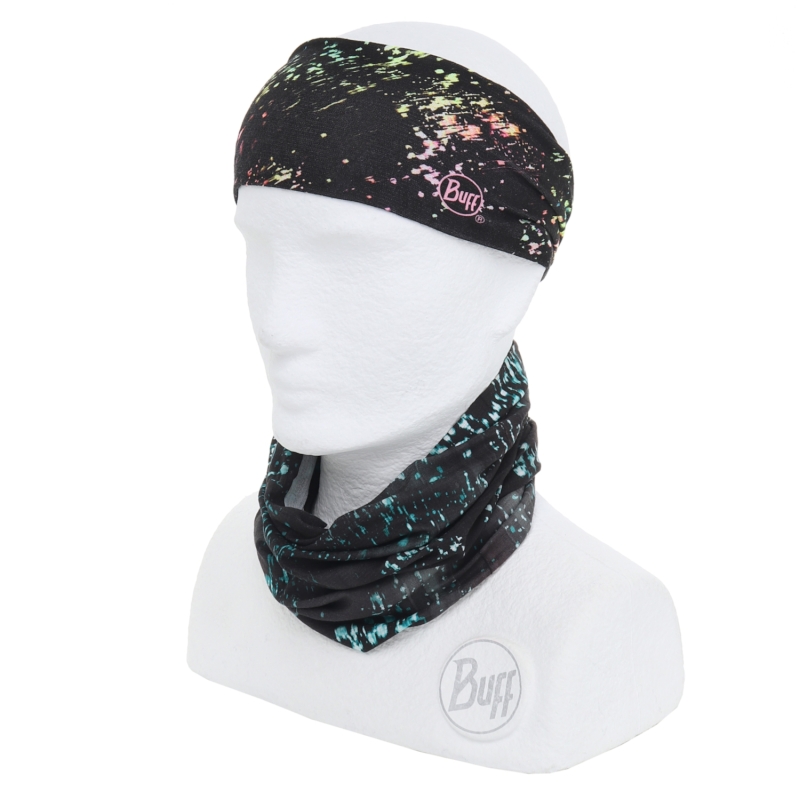 > 버프® > 사계절 성인용 > 헤드밴드 > 헤드밴드 UV차단+쿨넷 테이퍼드 > B/Hct SPECKLE BLACK (125511.999.10) 