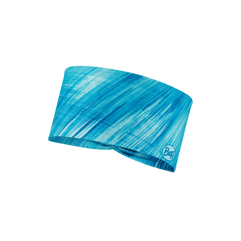 > 버프® > 사계절 성인용 > 헤드밴드 > 헤드밴드 UV차단 쿨넷 테이퍼드 > B/Hct PIXELINE TURQUOISE (125652.789.10) 