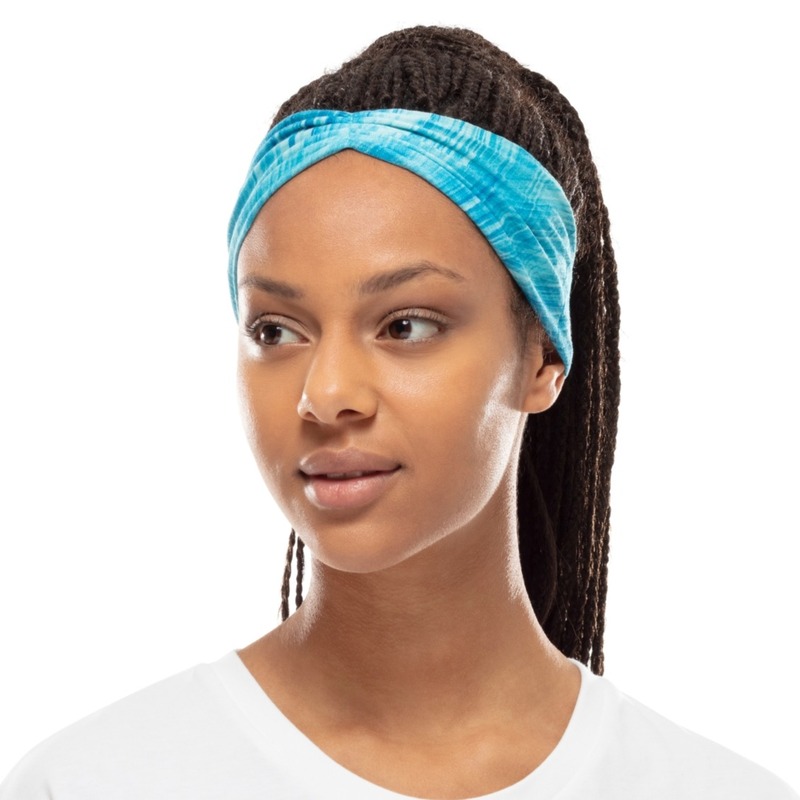 > 버프® > 사계절 성인용 > 헤드밴드 > 헤드밴드 UV차단 쿨넷 테이퍼드 > B/Hct PIXELINE TURQUOISE (125652.789.10) 
