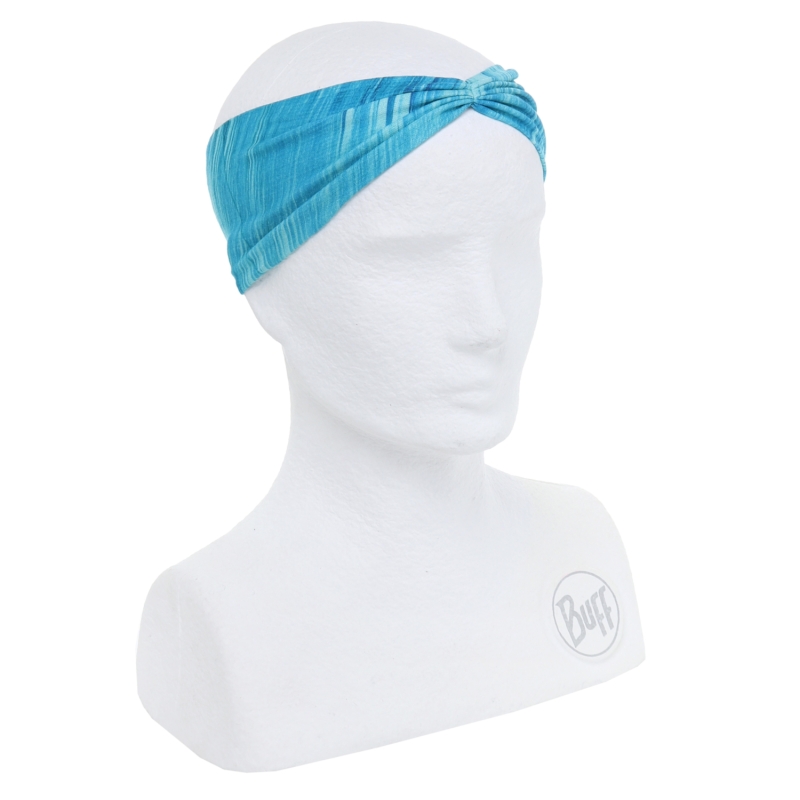 > 버프® > 사계절 성인용 > 헤드밴드 > 헤드밴드 UV차단 쿨넷 테이퍼드 > B/Hct PIXELINE TURQUOISE (125652.789.10) 