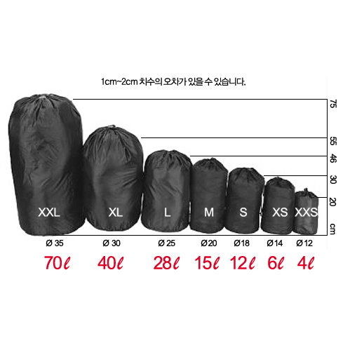 > 캠핑/여행 > 에이스캠프 > 가방/커버 > 에이스캠프 스터프 가방 - XXL Ø35cm x 75cm (4841) 