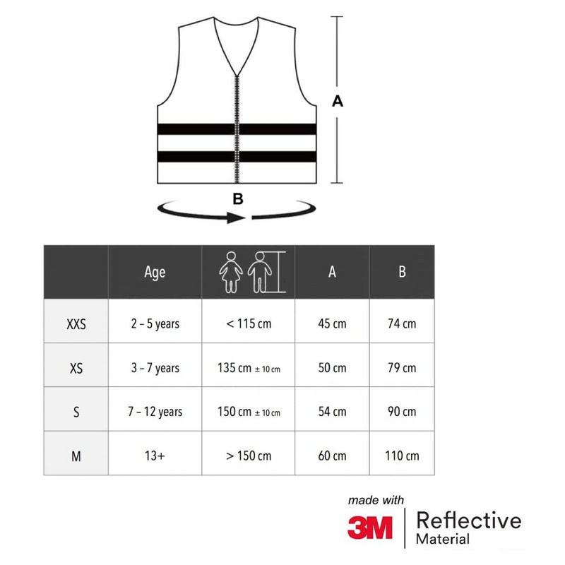 > 잘즈만 > 조끼 > 잘즈만 야간 반사 지퍼 컬러 조끼 아동용 - Green XS (SZM-30337-XS) 