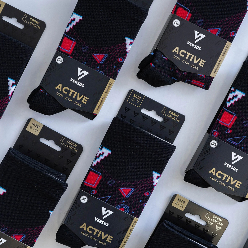 > 벌세스 > 양말 > ACTIVE CREW Printed Socks > VERSUS Active Crew Printed Arena Socks 