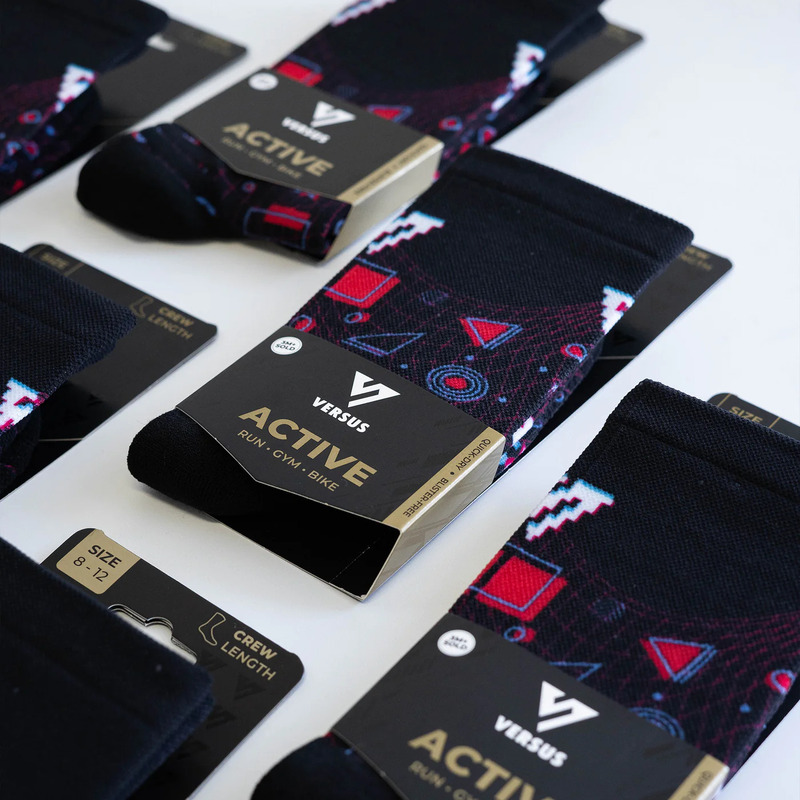 > 벌세스 > 양말 > ACTIVE CREW Printed Socks > VERSUS Active Crew Printed Arena Socks 