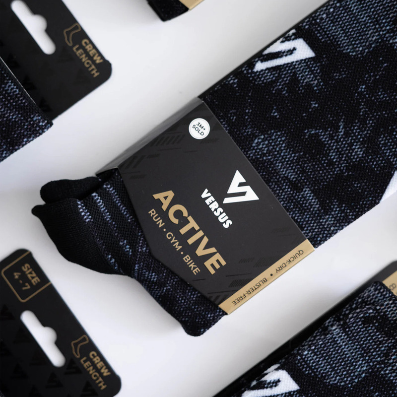 > 벌세스 > 양말 > Active Crew Printed > VERSUS Active Crew Black Viper Socks 