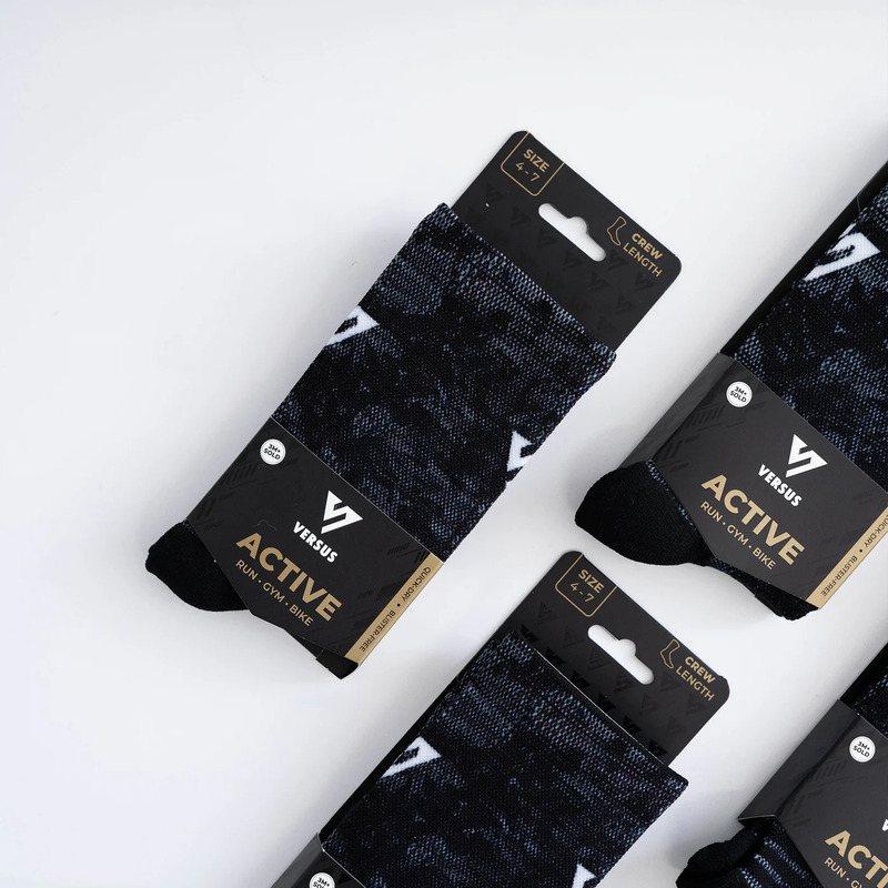 > 벌세스 > 양말 > Active Crew Printed > VERSUS Active Crew Black Viper Socks 