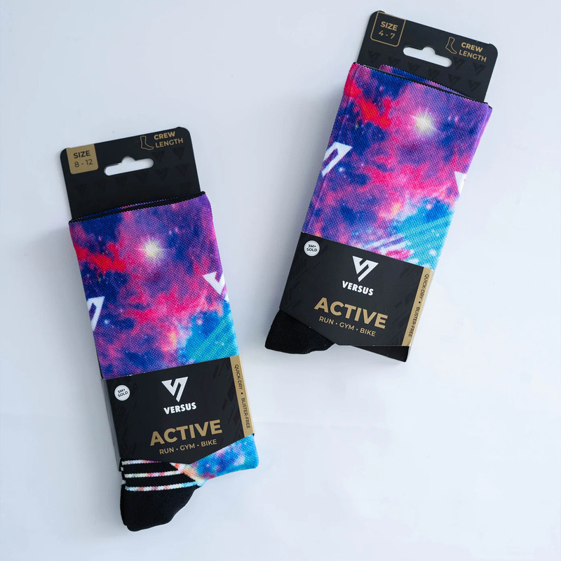 > 벌세스 > 양말 > Active Crew Printed > VERSUS Active Crew Galaxy Socks 