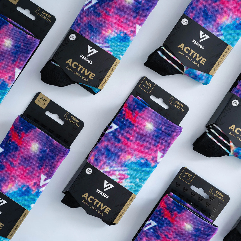 > 벌세스 > 양말 > Active Crew Printed > VERSUS Active Crew Galaxy Socks 