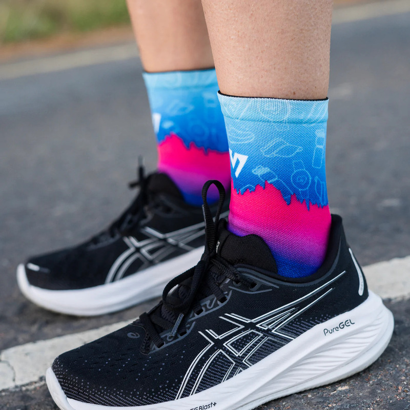 > 벌세스 > 양말 > Active Crew Printed > VERSUS Active Crew Pink Run Socks 