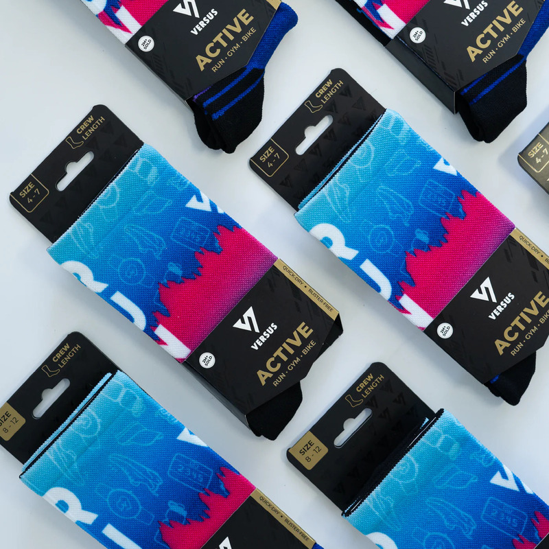 > 벌세스 > 양말 > Active Crew Printed > VERSUS Active Crew Pink Run Socks 