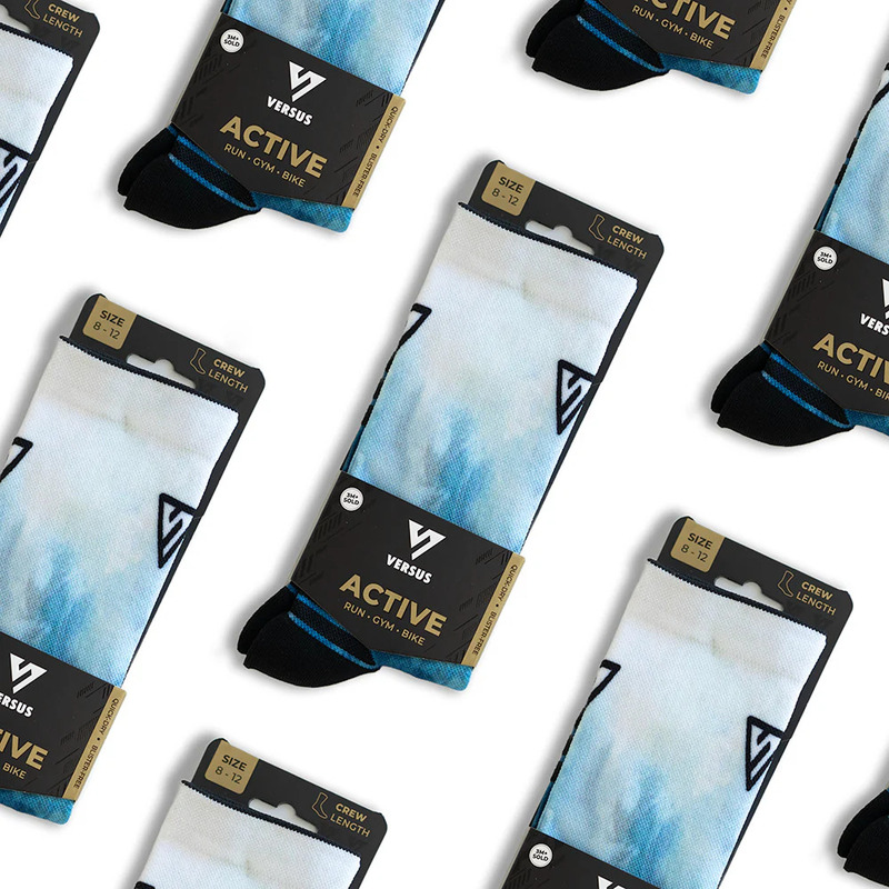 > 벌세스 > 양말 > Active Crew Printed > VERSUS Active Crew Riptide Socks 