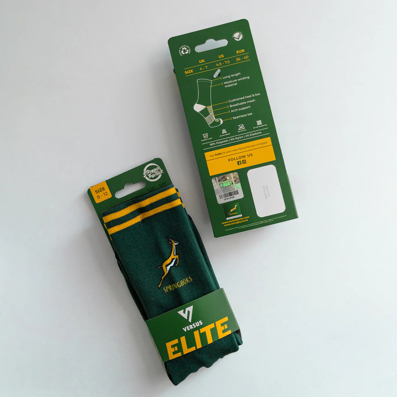 > 벌세스 > 양말 > Active Crew Printed > VERSUS Active Crew Springboks Rugby Socks 