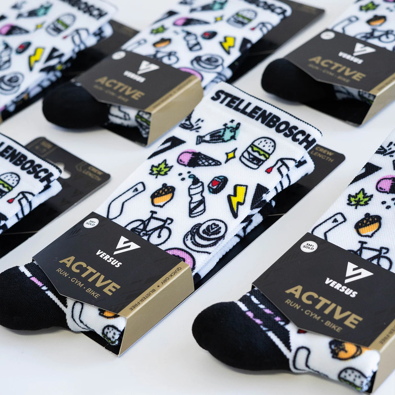 > 벌세스 > 양말 > Active Crew Printed > VERSUS Active Crew Stellenbosch Doodles Socks 