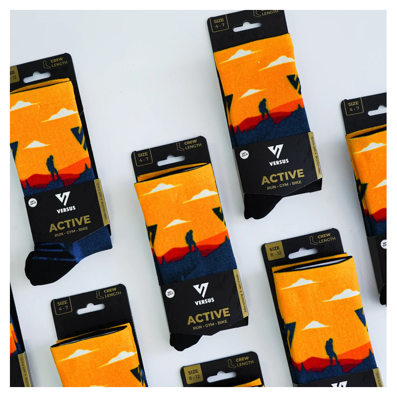 > 벌세스 > 양말 > Active Crew Printed > VERSUS Active Crew Sunset Hiker Socks 
