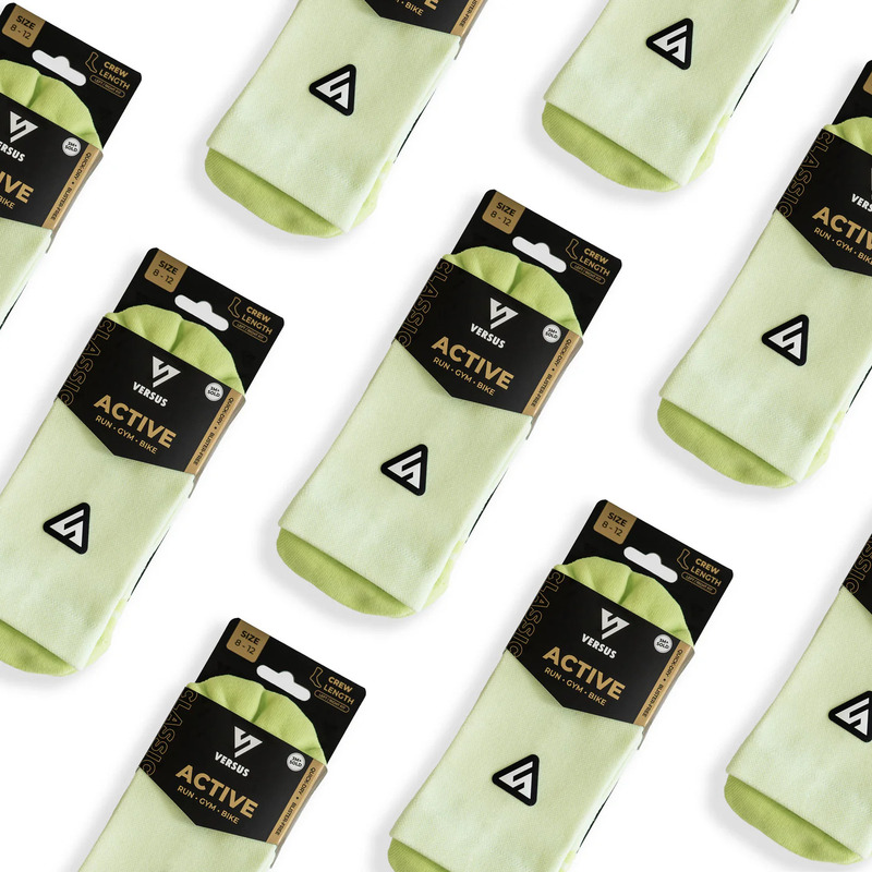 > 벌세스 > 양말 > Active Crew Classics > VERSUS Active Crew Classic Lime Socks 