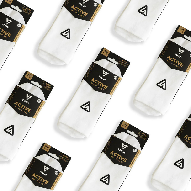 > 벌세스 > 양말 > Active Crew Classics > VERSUS Active Crew Classic White Socks 