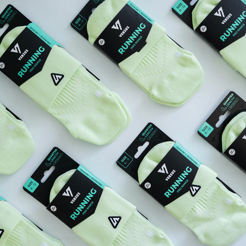 > 벌세스 > 양말 > QUARTER RUNNING Socks > VERSUS Quarter Running Lime Socks 