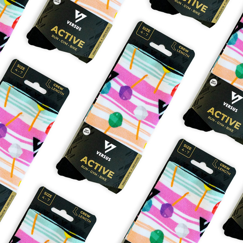 > 벌세스 > 양말 > ACTIVE CREW Printed > VERSUS Active Crew Printed Lollipop Socks 