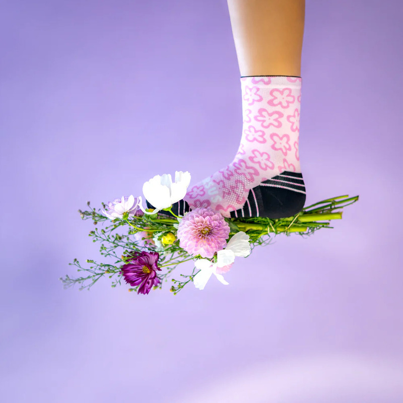 > 벌세스 > 양말 > ACTIVE CREW Printed > VERSUS Active Crew Printed PinkFlowerPower Socks 