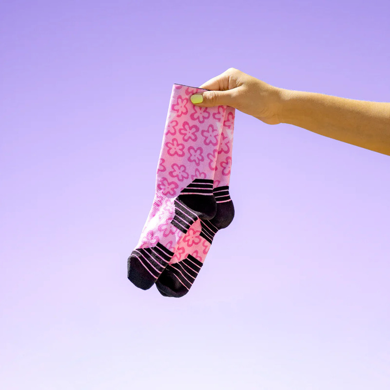 > 벌세스 > 양말 > ACTIVE CREW Printed > VERSUS Active Crew Printed PinkFlowerPower Socks 