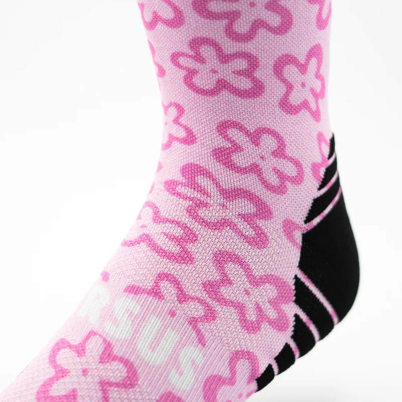 > 벌세스 > 양말 > ACTIVE CREW Printed > VERSUS Active Crew Printed PinkFlowerPower Socks 