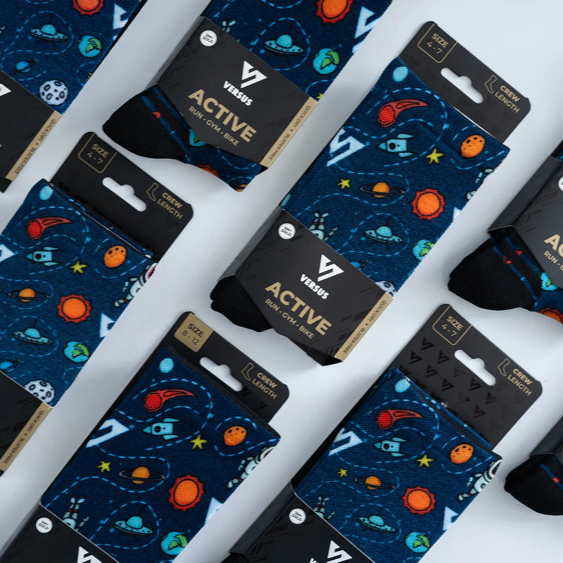 > 벌세스 > 양말 > ACTIVE CREW Printed > VERSUS Active Crew Printed SpaceVenture Socks 