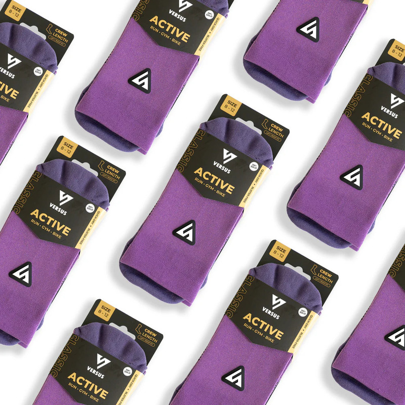 > 벌세스삭스 > 양말 > ACTIVE CREW Classics > VERSUS Active Crew Classics Plum Socks 