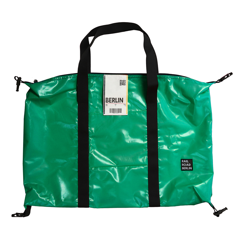 > 레일로드베를린 > BAG > Travel Big Bag > Soft Tarpaulin > 레일로드베를린 Soft Tarpaulin Green Traveling Big Bag 