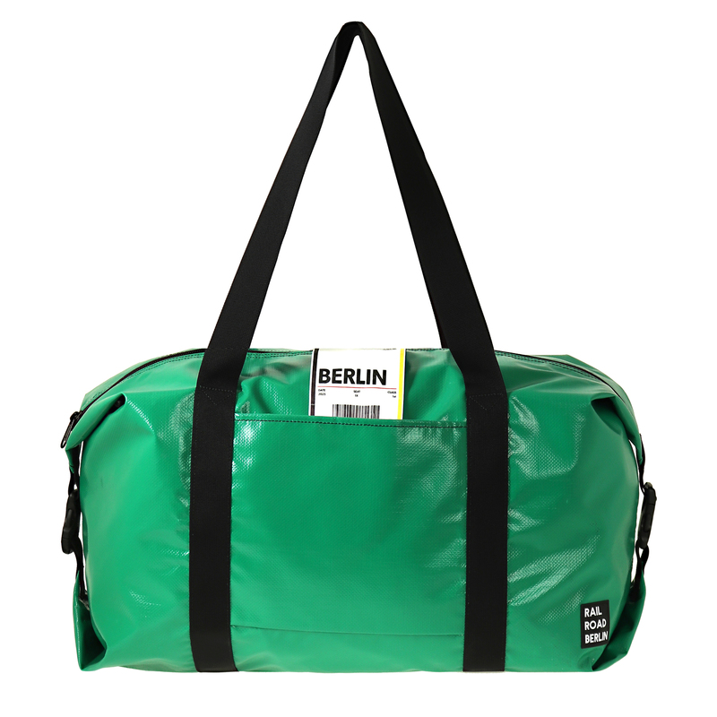 > 레일로드베를린 > BAG > Travel Big Bag > Soft Tarpaulin > 레일로드베를린 Soft Tarpaulin Green Traveling Big Bag 