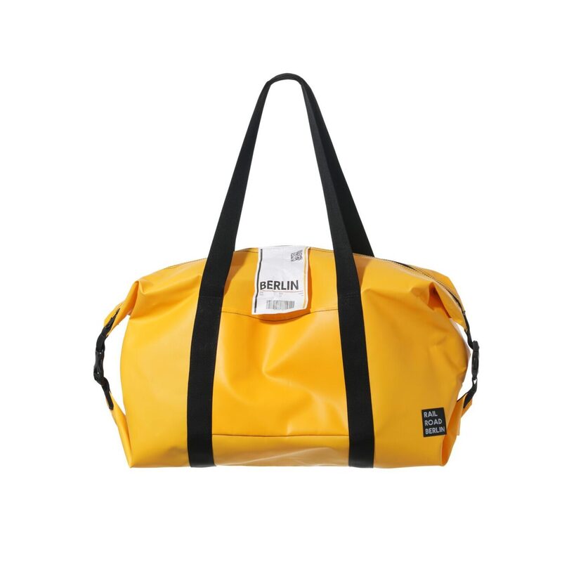 > 레일로드베를린 > BAG > Travel Big Bag > Tarpaulin > 레일로드베를린 Tarpaulin Yellow Traveling Big Bag 