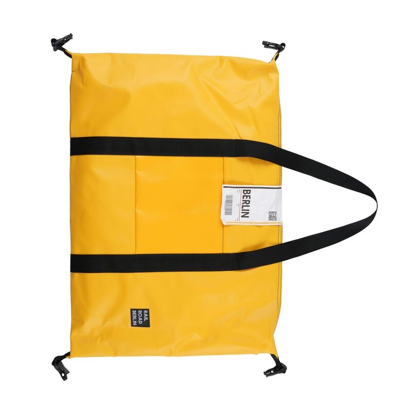 > 레일로드베를린 > BAG > Travel Big Bag > Tarpaulin > 레일로드베를린 Tarpaulin Yellow Traveling Big Bag 