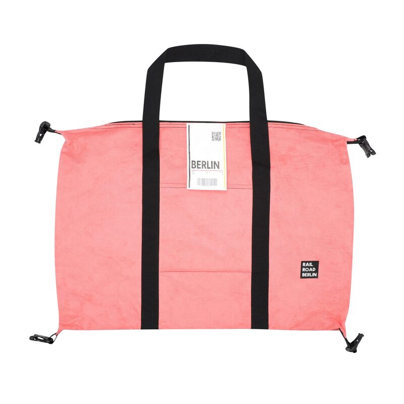 > 레일로드베를린 > BAG > Travel Big Bag > Corduroy > 레일로드베를린 Corduroy Pink Traveling Big Bag 