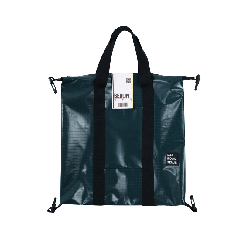 > 레일로드베를린 > BAG > Shopper Bag > Nylon Rip > 레일로드베를린 NylonRip Turqouise Shopper Bag 