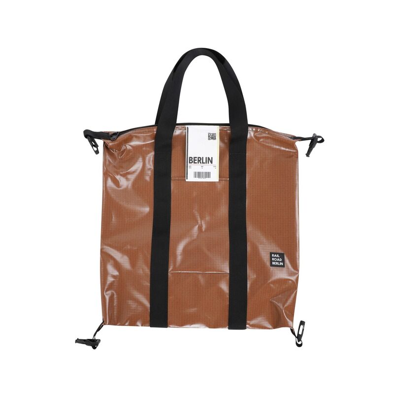 > 레일로드베를린 > BAG > Shopper Bag > Nylon Rip > 레일로드베를린 NylonRip Brown Shopper Bag 