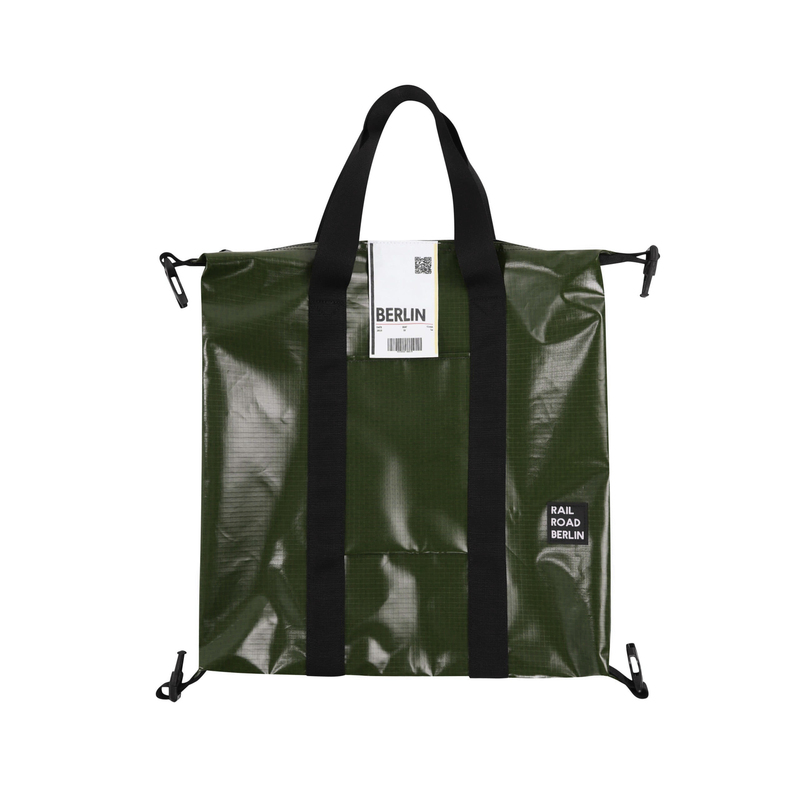 > 레일로드베를린 > BAG > Shopper Bag > Nylon Rip > 레일로드베를린 NylonRip Khaki Shopper Bag 