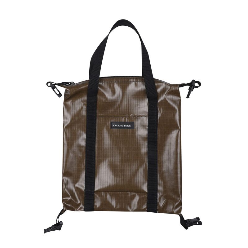 > 레일로드베를린 > BAG > Mini Bag > Nylon Rip > 레일로드베를린 NylonRip Brown Mini Bag 
