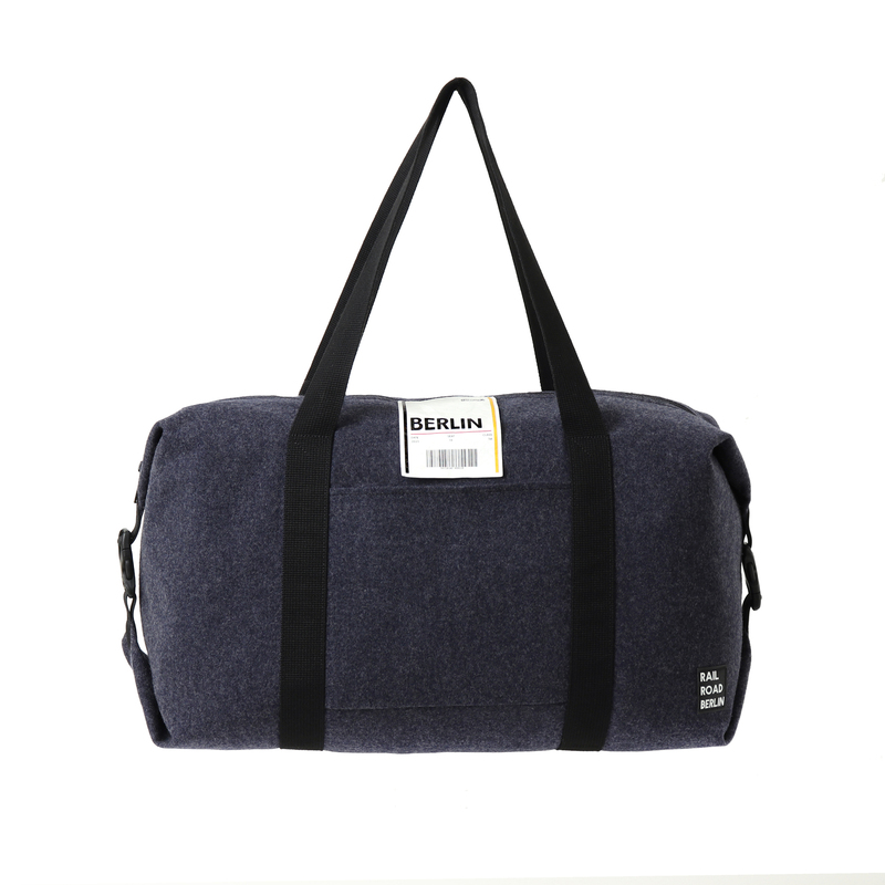 > 레일로드베를린 > BAG > Travel Big Bag > Felt > 레일로드베를린 Felt Blue Traveling Big Bag 