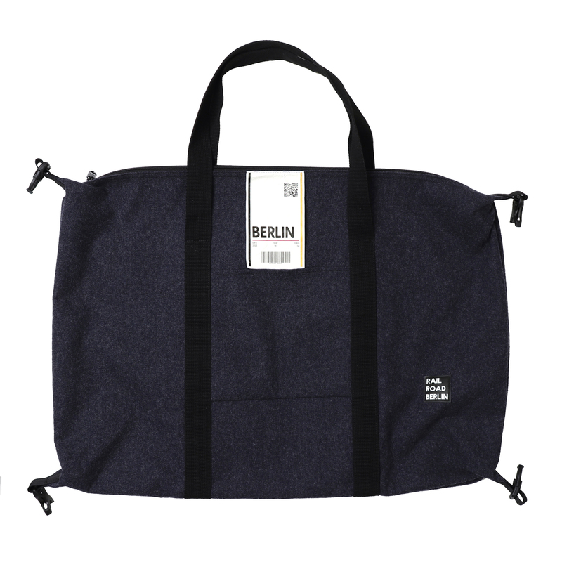 > 레일로드베를린 > BAG > Travel Big Bag > Felt > 레일로드베를린 Felt Blue Traveling Big Bag 