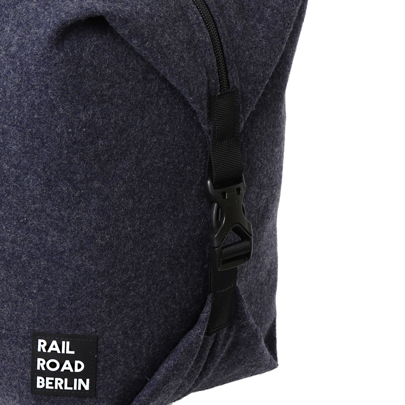 > 레일로드베를린 > BAG > Travel Big Bag > Felt > 레일로드베를린 Felt Blue Traveling Big Bag 